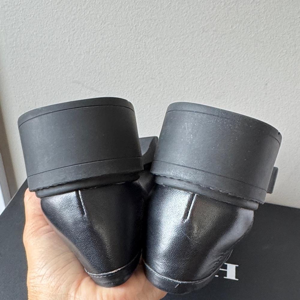 Coach Black Leather Slip-On Loafers Size 7 - Picture 13 of 17